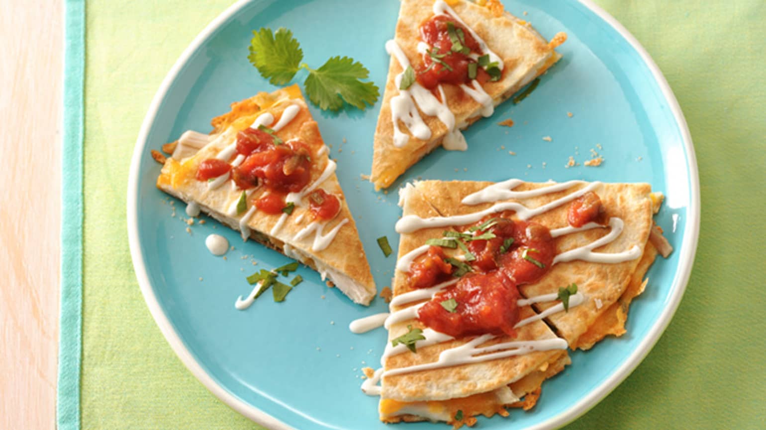 Cheesy Chicken Quesadillas 